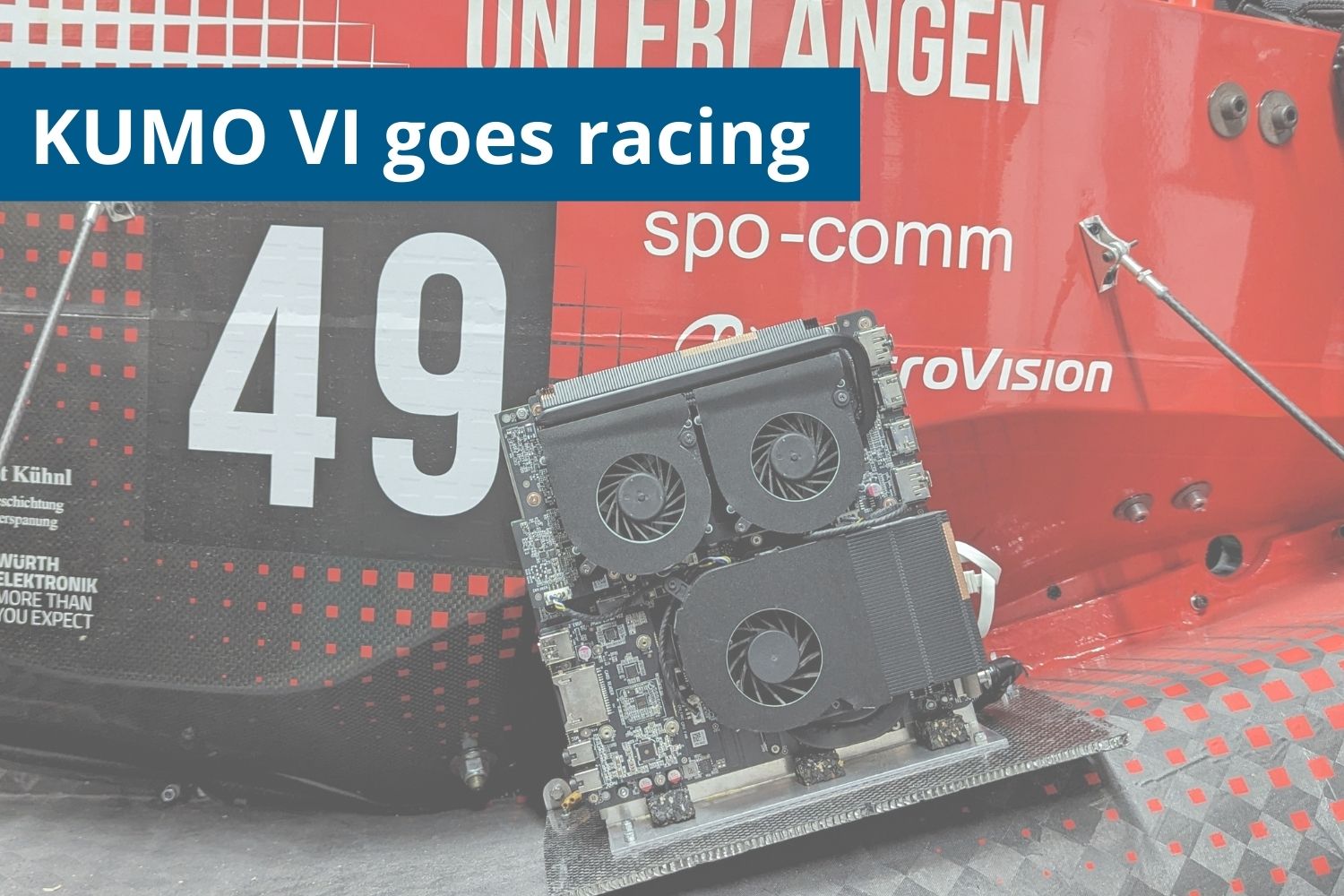KUMO VI goes racing – our Mini-PC for the Octanes