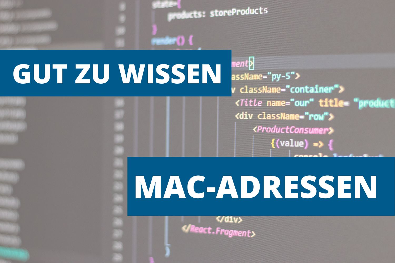 Gut zu wissen: Was sind MAC-Adressen?